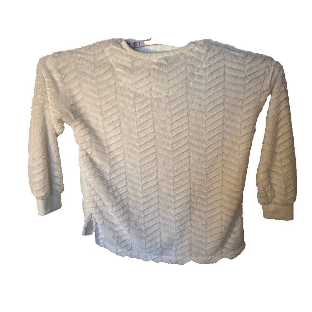Knapp Studio Sweater Women's Size M White 100% Polyester Long Sleeves